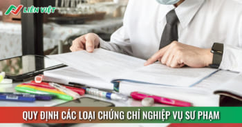 các loại chứng chỉ nghiệp vụ sư phạm