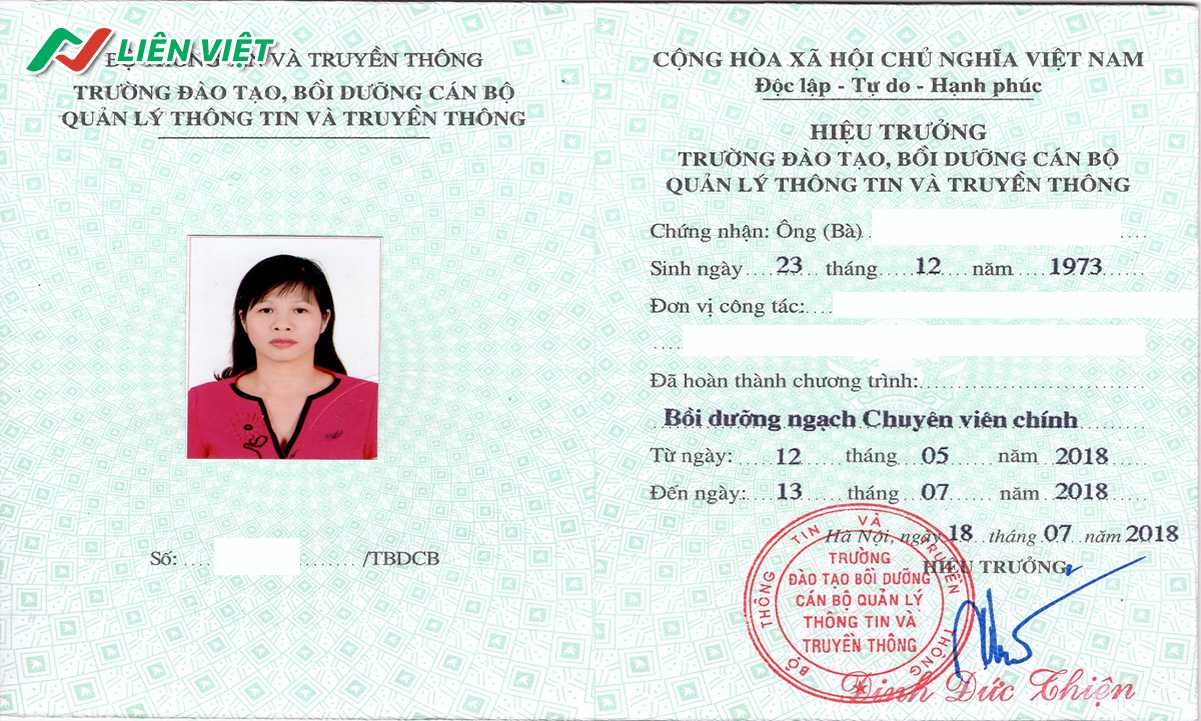 đối tượng được học chuyên viên chính