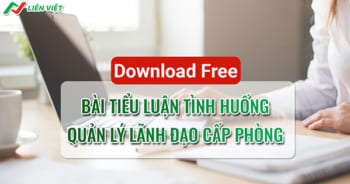 tiểu luận tình huống lãnh đạo quản lý cấp phòng