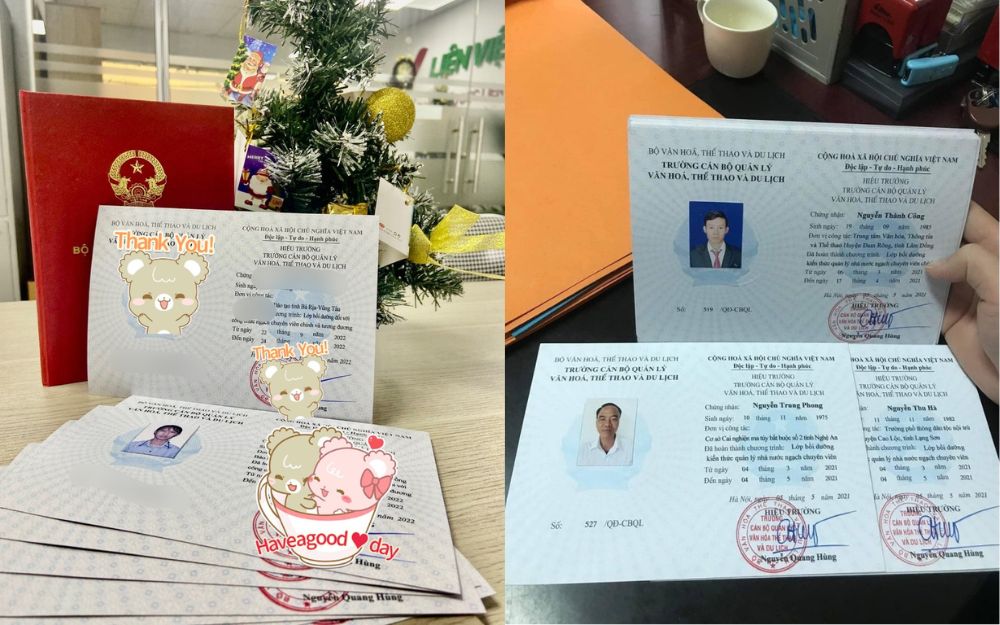 Mẫu chứng chỉ quản lý nhà nước được cấp tại Liên Việt