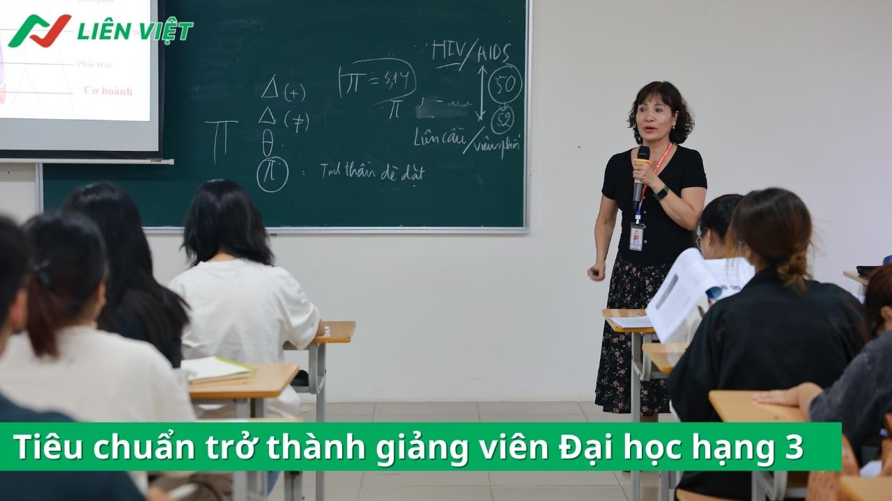 tiêu chuẩn giảng viên đại học hạng iii