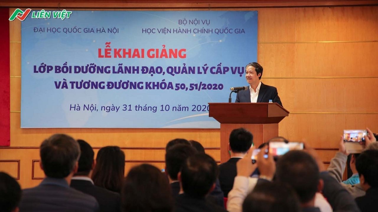 Lớp học bồi dưỡng năng lực quản lý cho cán bộ tại Học viện hành chính quốc gia