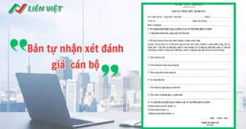 Bản tự nhận xét đánh giá cán bộ