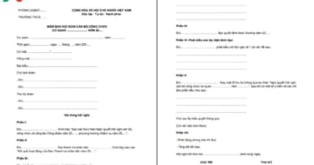 3 mẫu biên bản hội nghị cán bộ công chức mới 2025