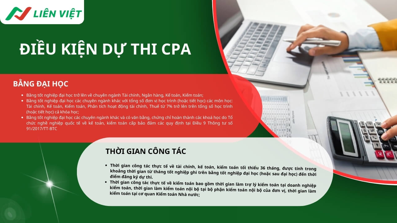 điều kiện thi chứng chỉ CPA