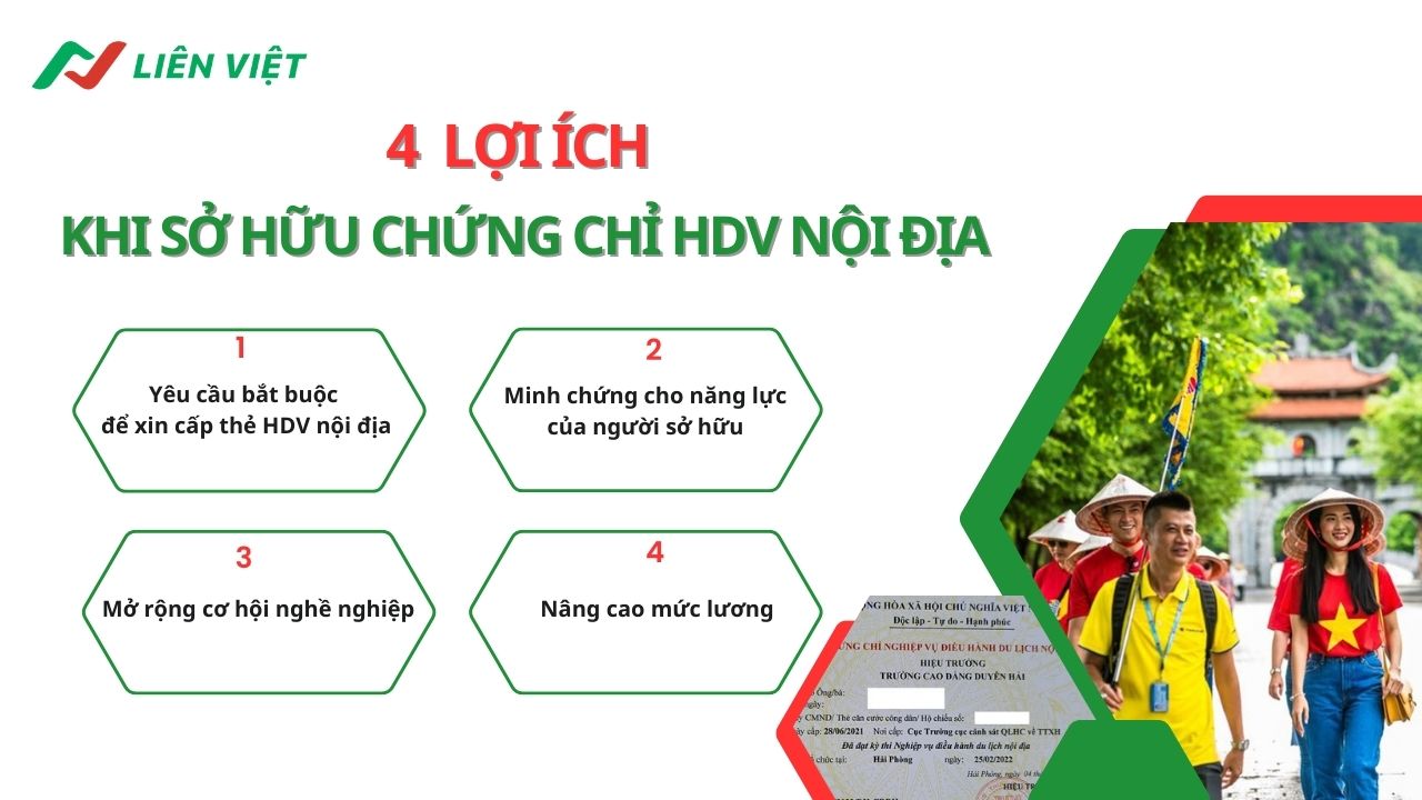 Những quyền lợi khi sở hữu chứng chỉ du lịch nội địa 