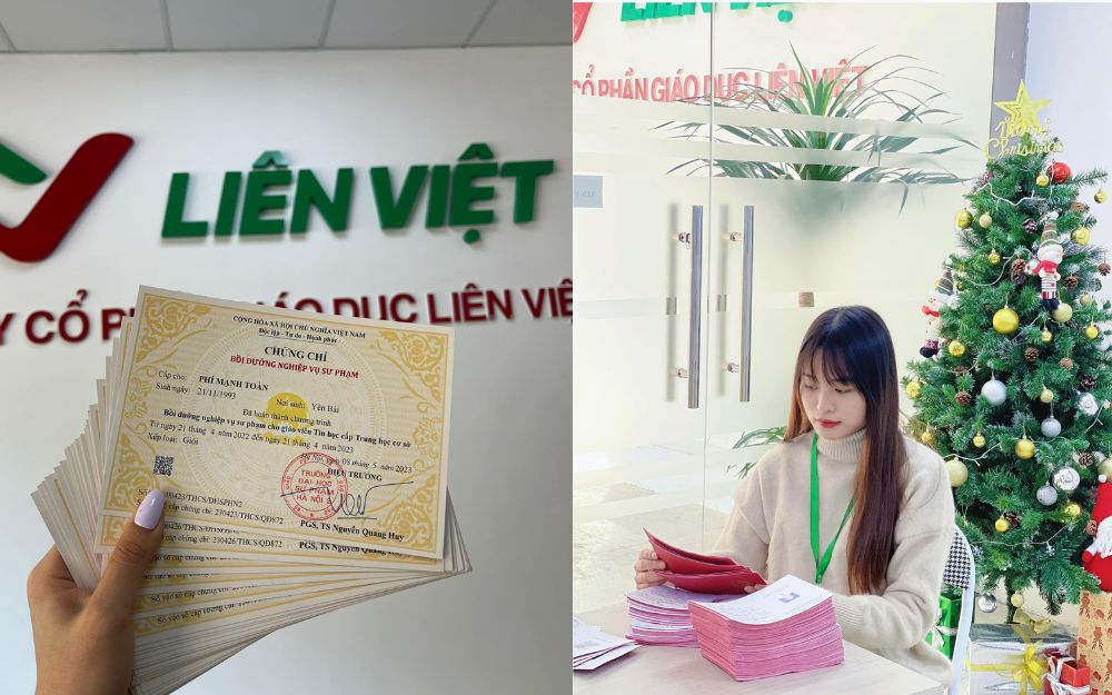 Chứng chỉ nghiệp vụ sư phạm tin học cấp tại Liên Việt