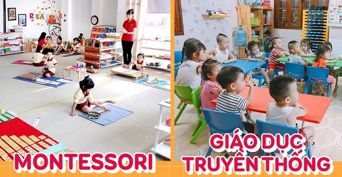 Phương pháp giáo dục Montessori không ép trẻ học theo một lộ trình chung, trẻ được tự chọn hoạt động, tự hoàn thành công việc, tự quản lý hoạt động