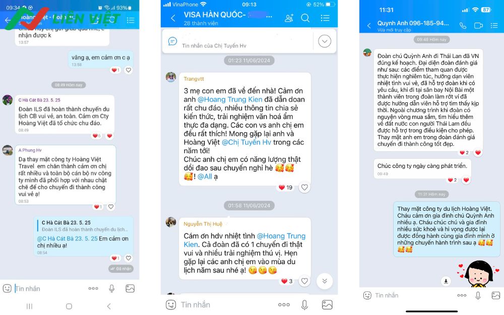 Hướng dẫn viên cảm nhận được sự vui vẻ của du khách khi nhận được lời chúc đầy tính dí dỏm