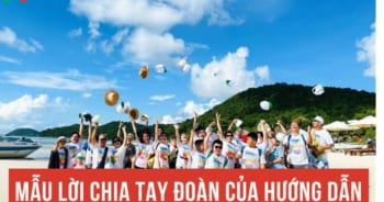 Mẫu lời chia tay đoàn của hướng dẫn viên