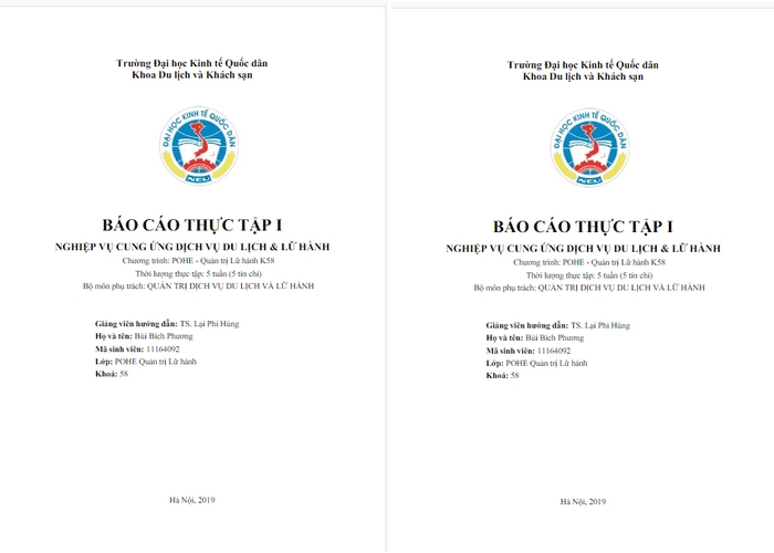 Sau khi hoàn thành thực tập tại công ty lữ hành, du lịch, sinh viên cần thực hiện báo cáo thực tập hướng dẫn viên du lịch để trường đánh giá kết quả
