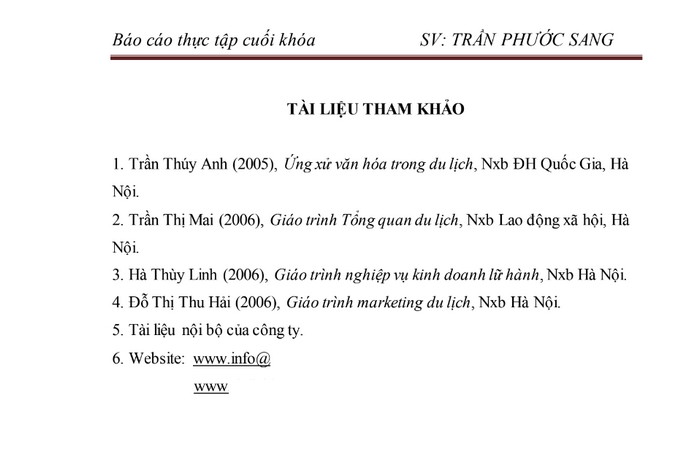 Phần lời mở đầu của báo cáo thực tập HDV du lịch sẽ giới thiệu khái quát về: