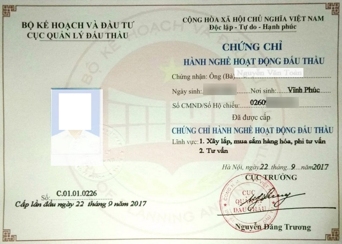 Muốn cấp lại chứng chỉ đấu thầu cần chuẩn bị bộ hồ sơ theo quy định Thông tư 04/2019/TT‑BKHĐT