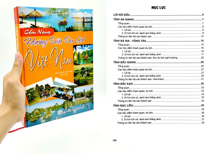 Nội dung của cuốn sách “Cẩm nang Hướng dẫn Du lịch Việt Nam” dành cho hướng dẫn viên du lịch