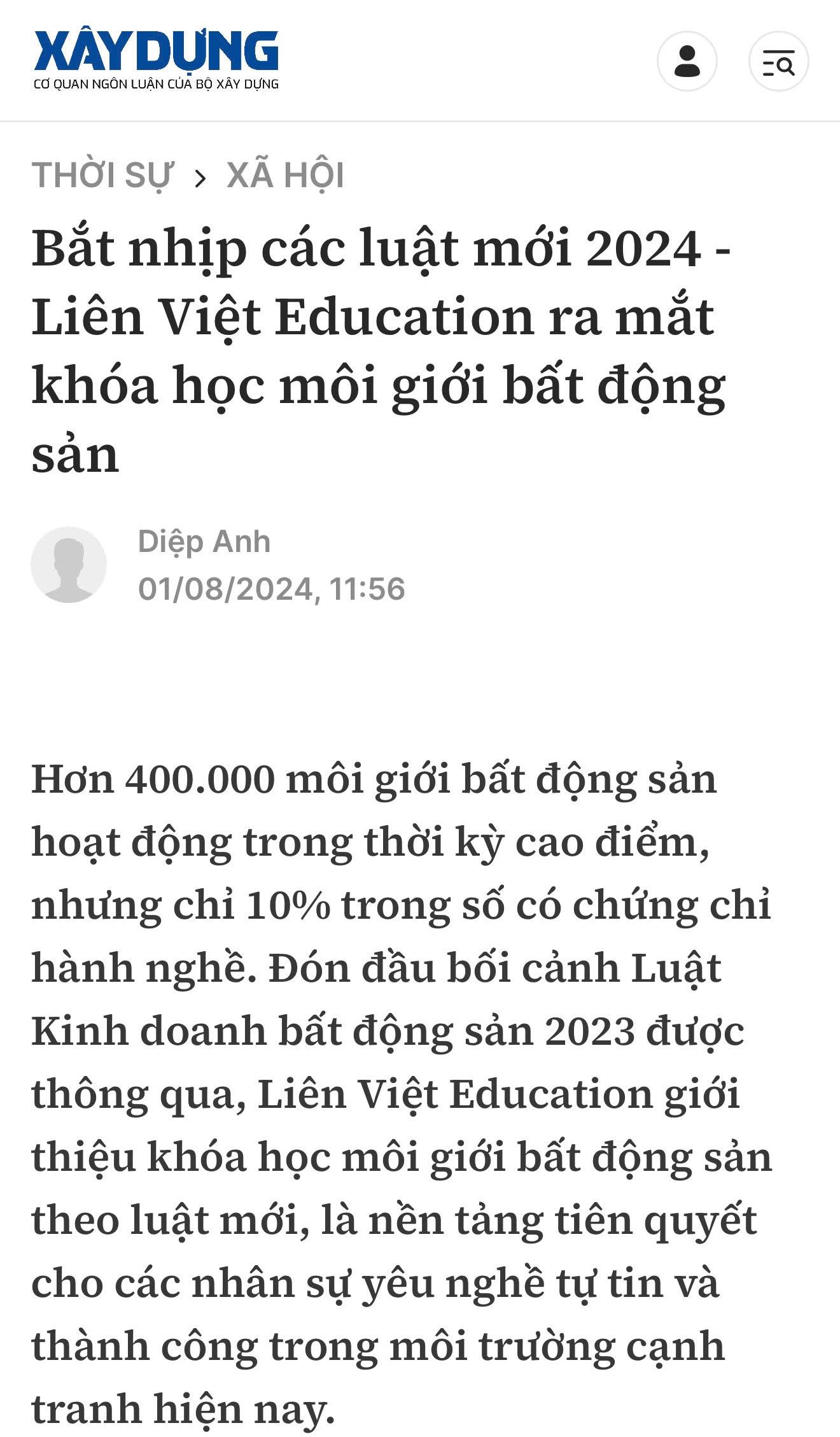 báo xây dựng