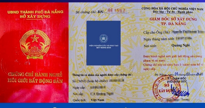 Khi đạt từ 70/100 ở mỗi phần thi sát hạch và hồ sơ hợp lệ sẽ được cấp chứng chỉ hành nghề môi giới bất động sản