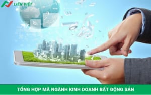 mã ngành kinh doanh bất động sản
