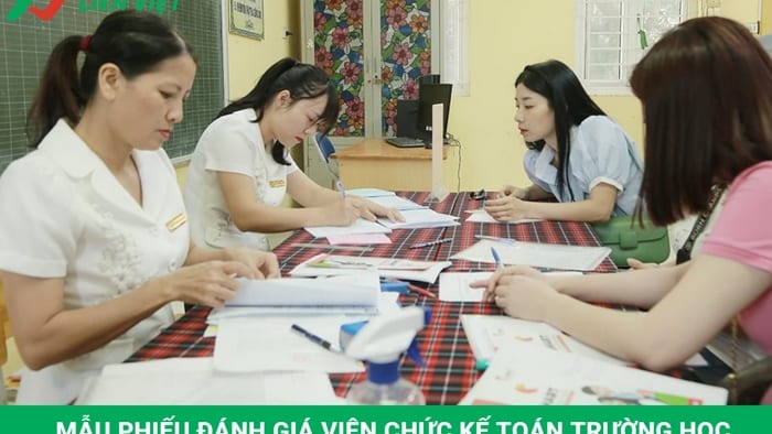 phiếu đánh giá viên chức kế toán trường học