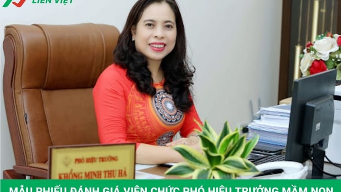 phiếu đánh giá viên chức phó hiệu trưởng mầm non