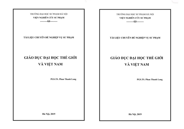 Giáo trình giáo dục đại học thế giới và Việt Nam được trường ĐH Sư Phạm Hà Nội biên soạn, nghiên cứu