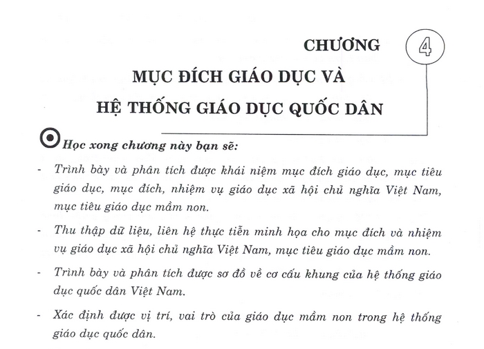 Nội dung chính của chương 4 giáo trình “Giáo Dục Học Đại Cương” 