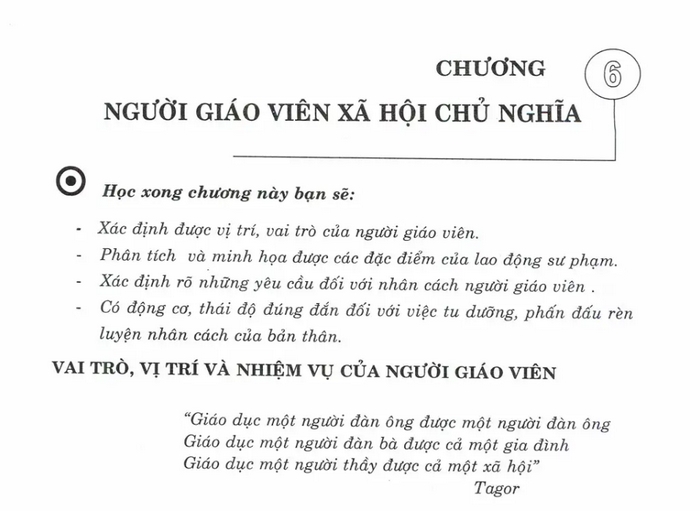 Nội dung chính của chương 6 giáo trình “Giáo Dục Học Đại Cương”