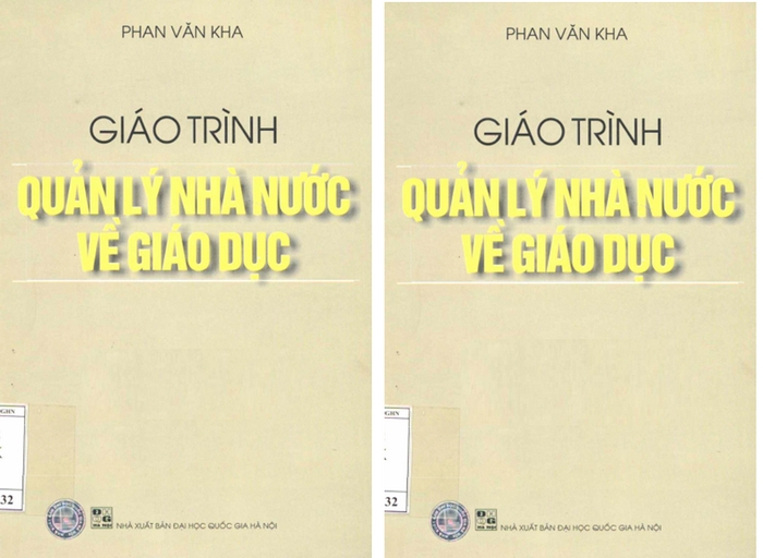 Bìa cuốn Giáo trình quản lý nhà nước về giáo dục