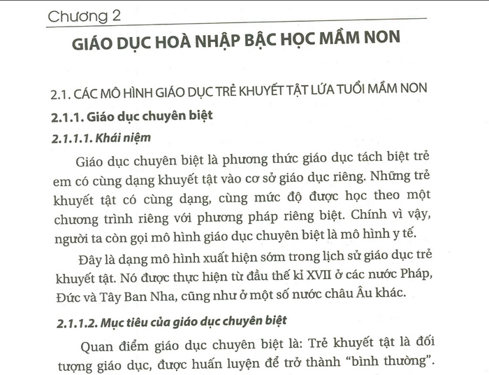 Đề cương bài giảng Giáo dục hòa nhập hệ Đại học mầm non là tài liệu định hướng để người học nắm được cấu trúc chương trình