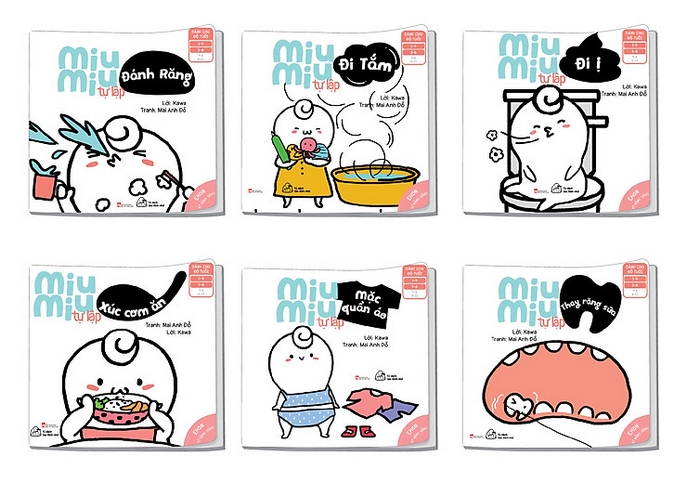 Bộ 6 cuốn cách Ehon Phát triển kỹ năng sống cho bé