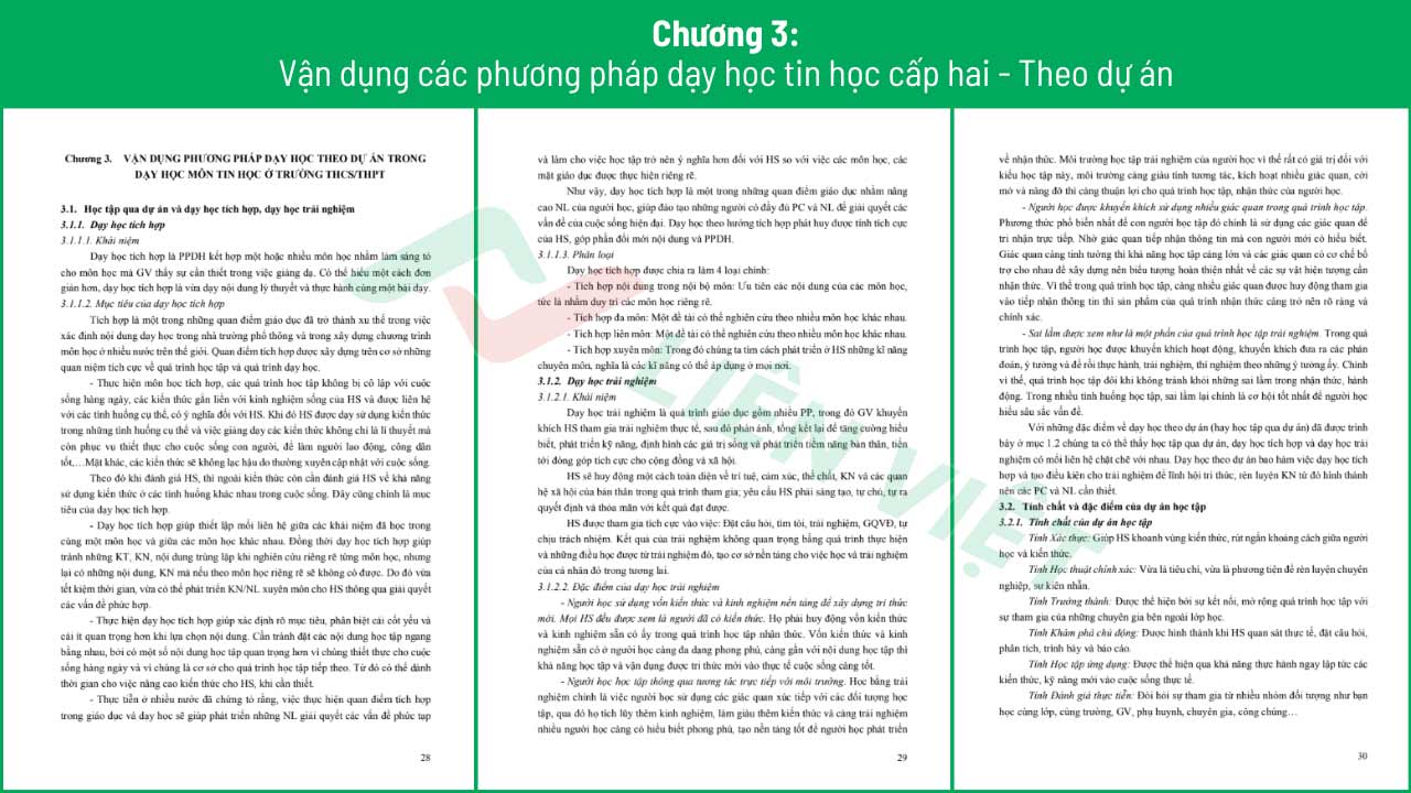 các phương pháp dạy học môn tin học thcs