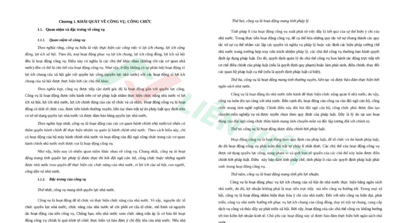 giáo trình công vụ công chức