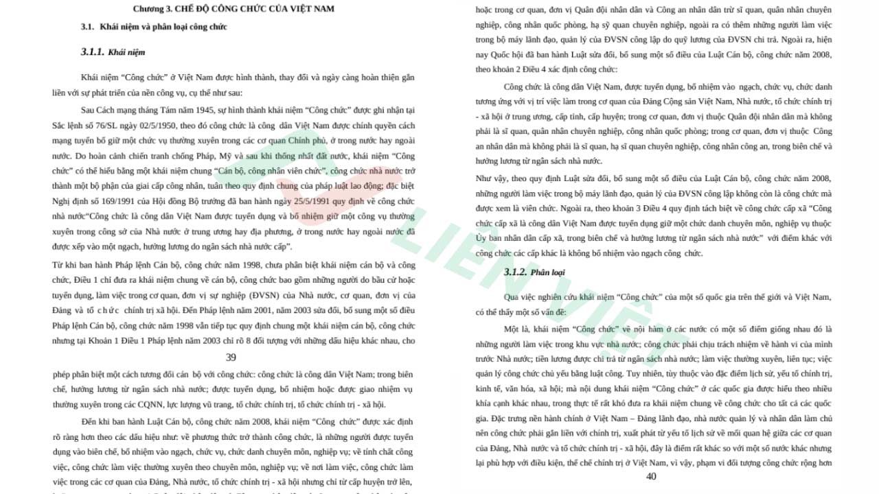 giáo trình công vụ công chức