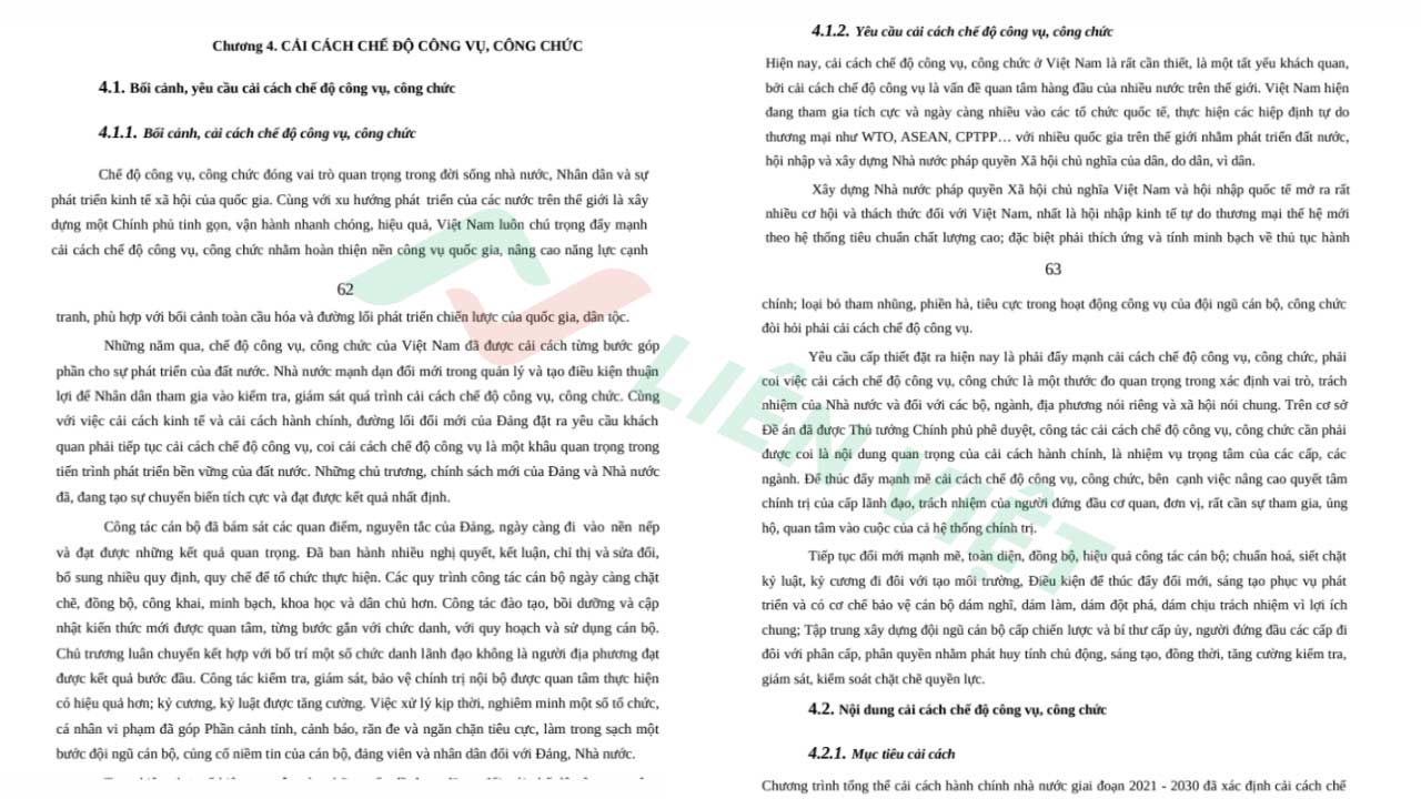 giáo trình công vụ công chức