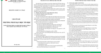 phương pháp dạy học môn tin học tiểu học