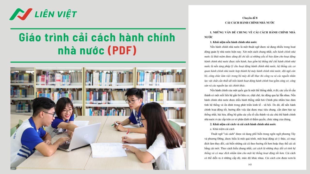 giáo trình cải cách hành chính nhà nước