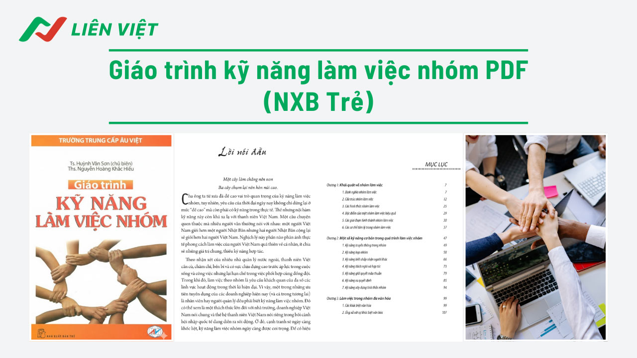 giáo trình kỹ năng làm việc nhóm pdf