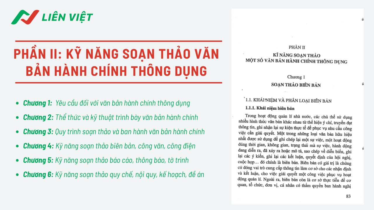 giáo trình kỹ năng soạn thảo văn bản