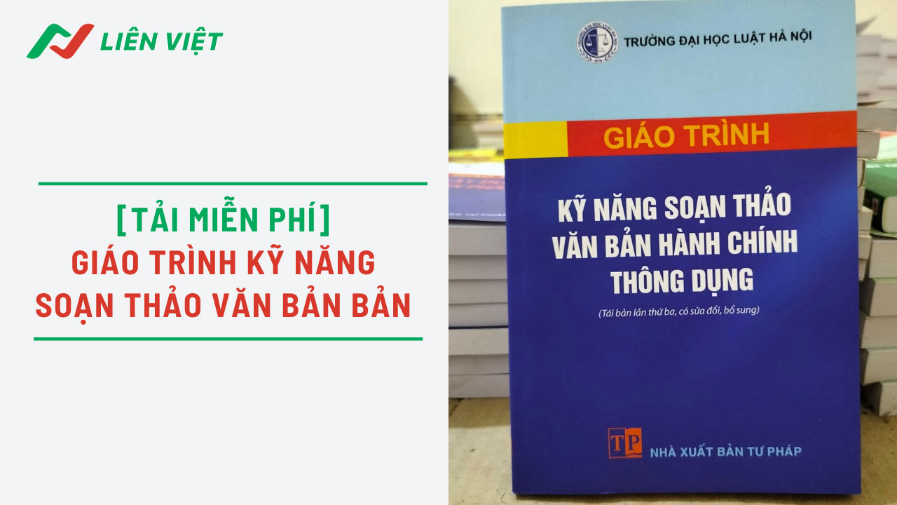 giáo trình kỹ năng soạn thảo văn bản