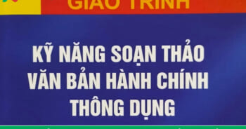 giáo trình kỹ năng soạn thảo văn bản