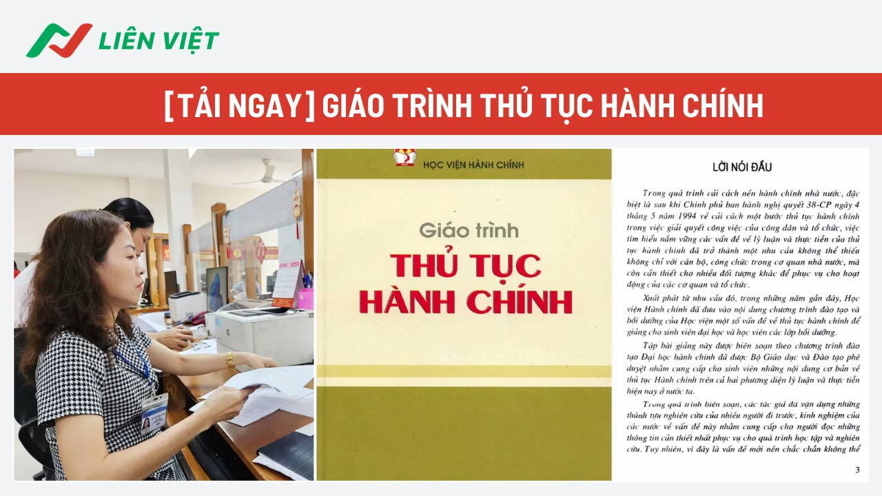 giáo trình thủ tục hành chính