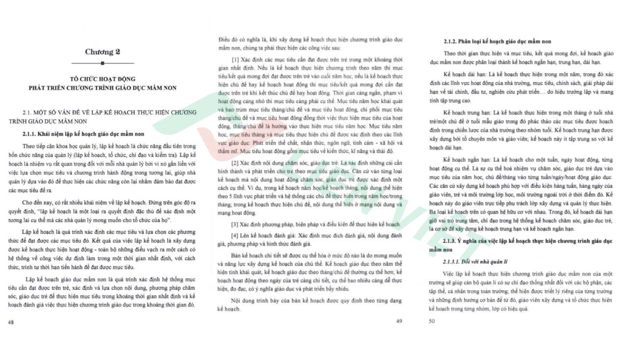 chương trình giáo dục mầm non pdf