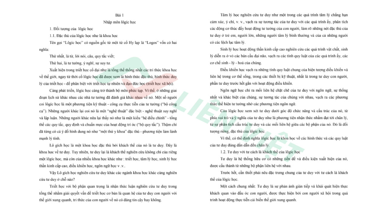 giáo trình logic học đại cương pdf