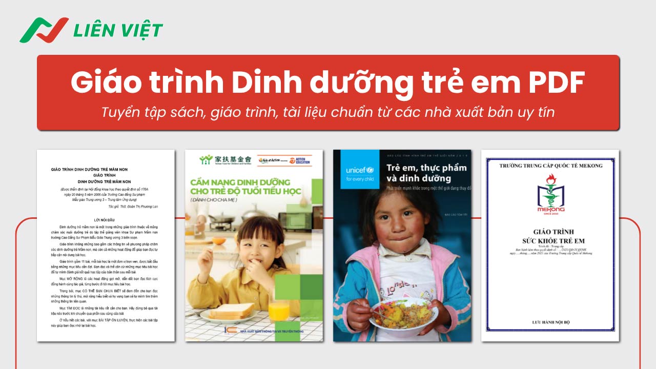 giáo trình Dinh dưỡng trẻ em PDF
