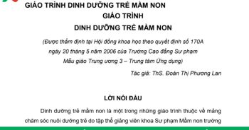 giáo trình Dinh dưỡng trẻ em PDF