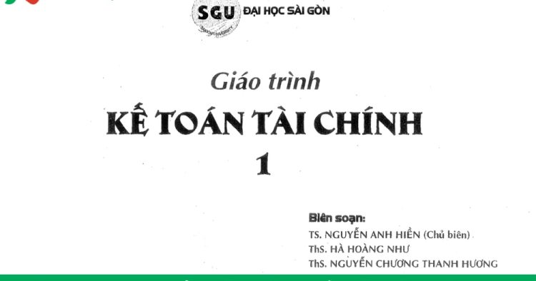 giáo trình Kế toán tài chính PDF