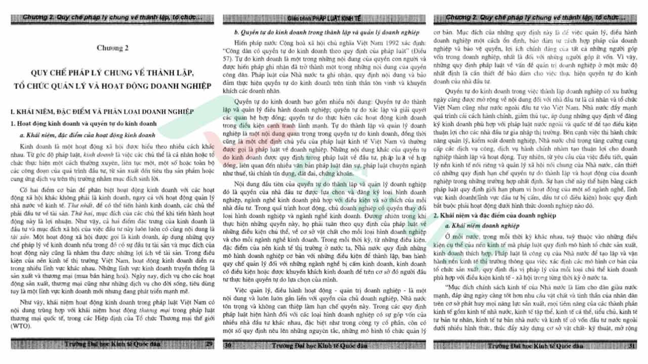 Giáo trình Pháp luật kinh tế PDF