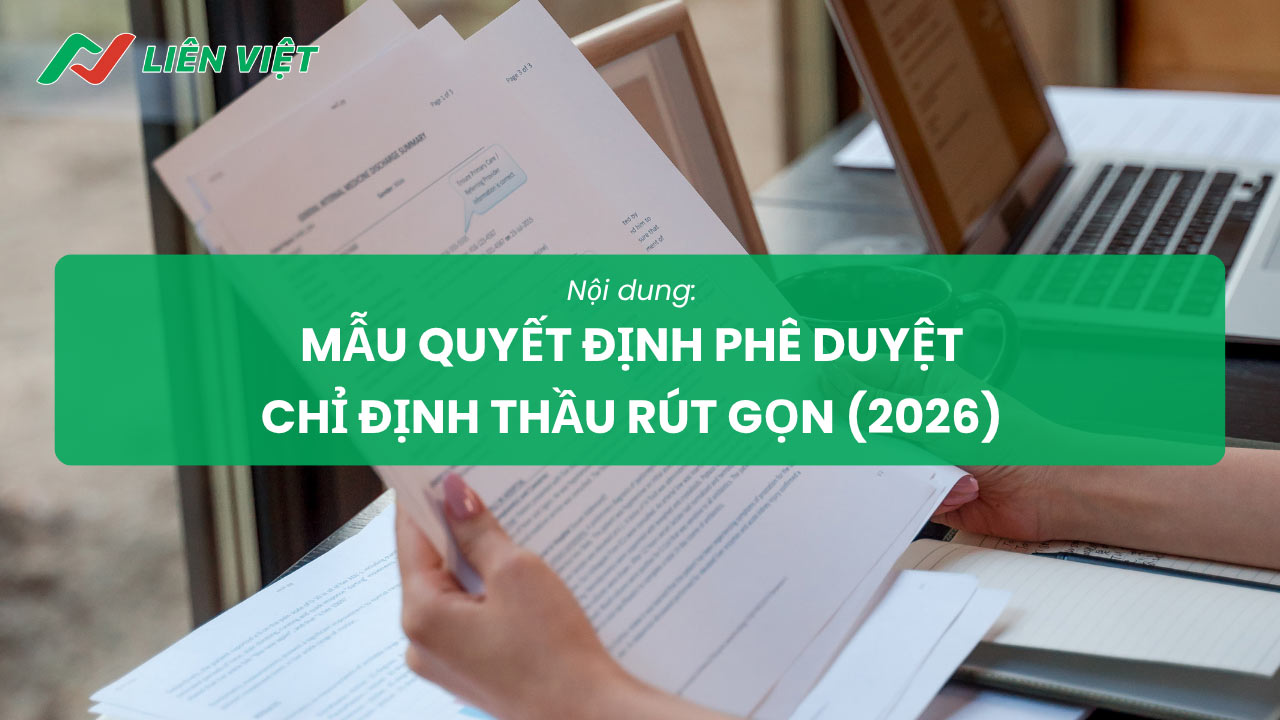 mẫu quyết định chỉ định thầu rút gọn