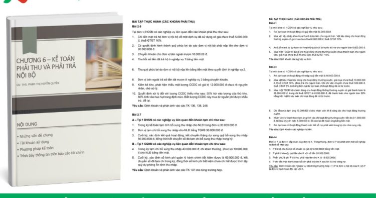 bài tập kế toán phải thu phải trả nội bộ