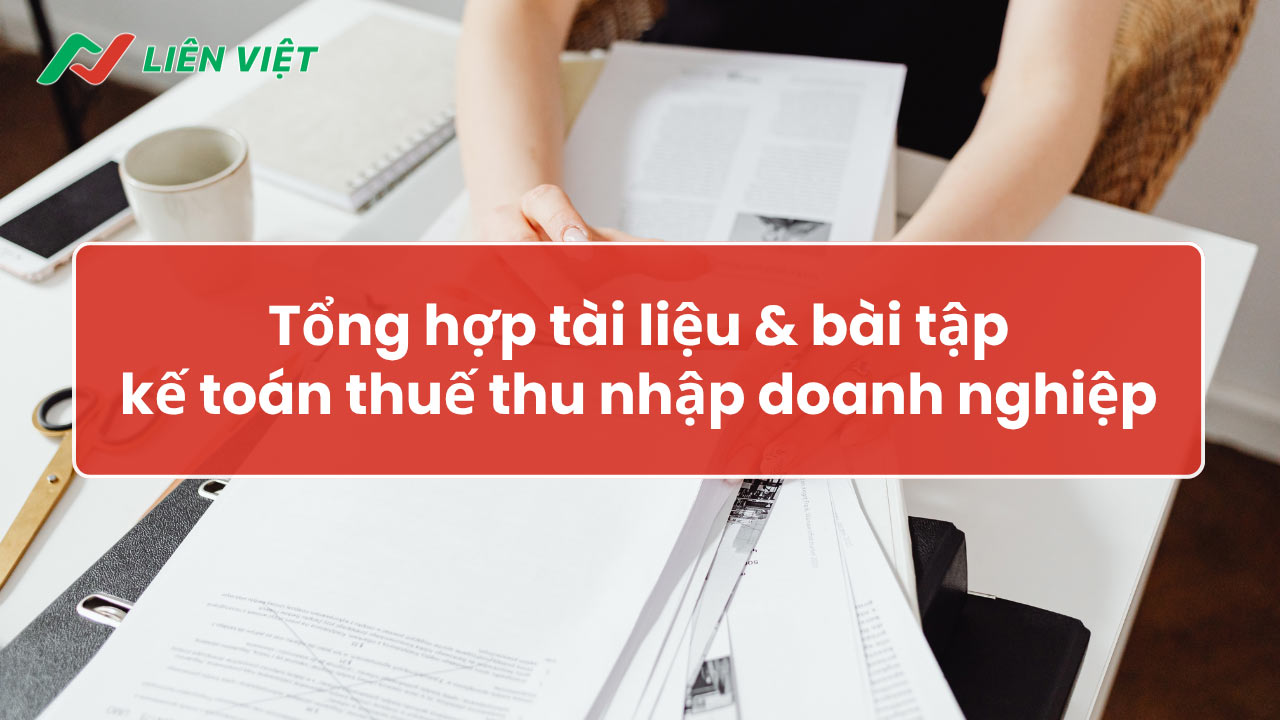 bài tập kế toán thuế thu nhập doanh nghiệp