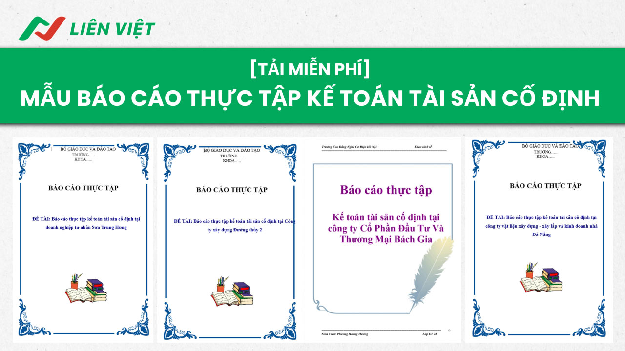báo cáo thực tập kế toán tài sản cố định